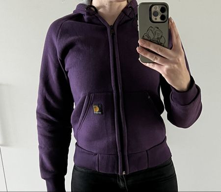 Carhartt Damen Zip Hoodie, Lila, Gr. S - Ideal für den Herbs