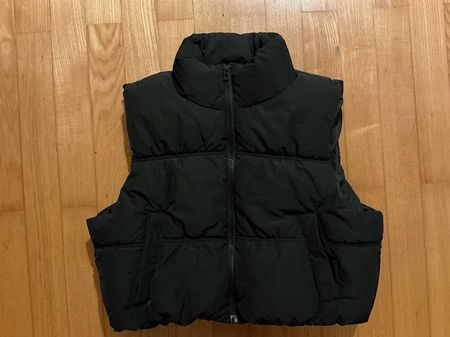 Daunengilet S, H&M, Schwarz 