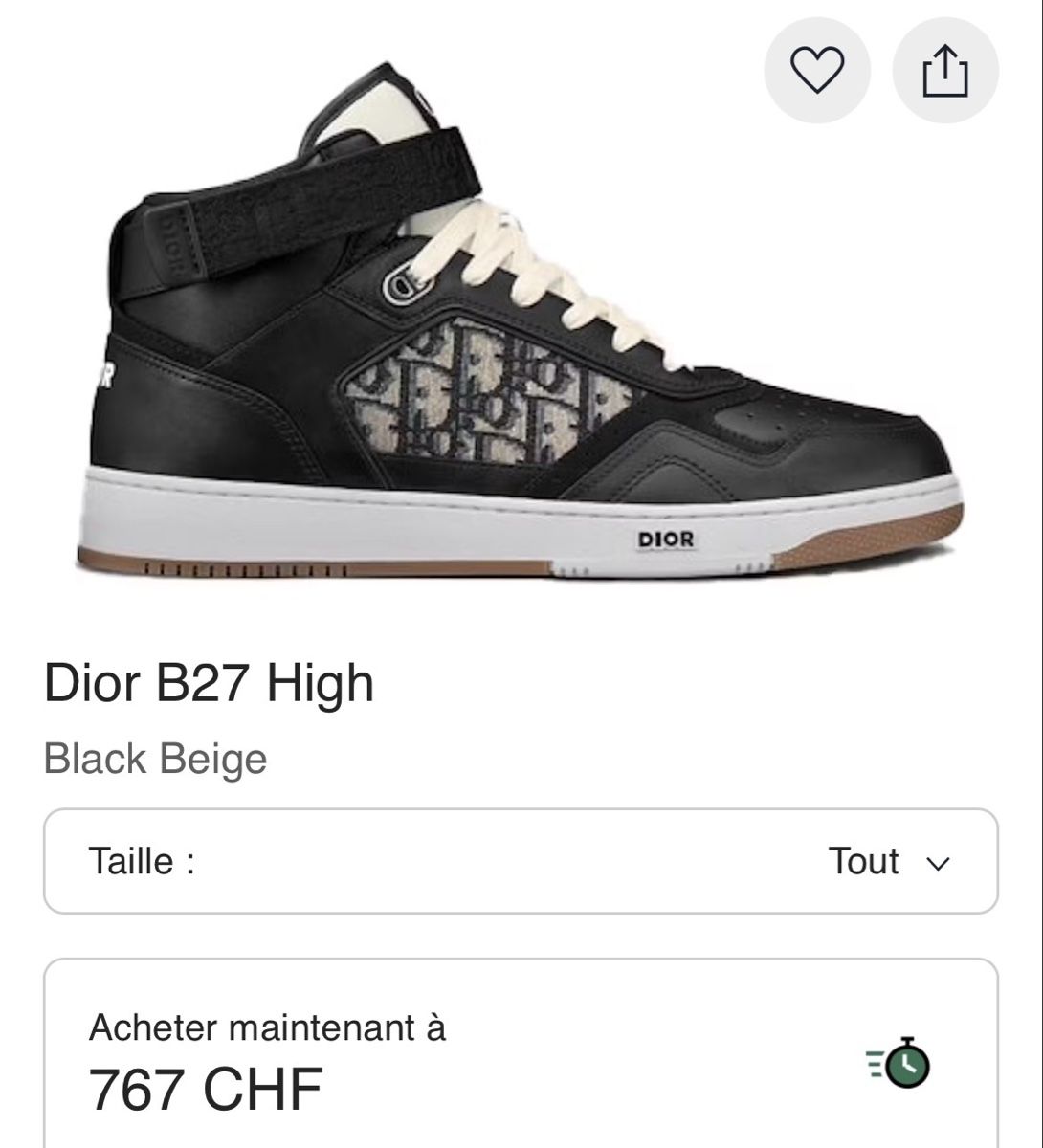 Dior Scarpe da uomo: Baskets Dior B27, taille 41 – Usato da Chavornay venduto da abr_c7cr 6