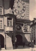 Bern, Zytgloggeturm, Oldtimer BE 6717, um 1930-35