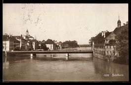 Solothurn, Stadtansicht mit Brücken und