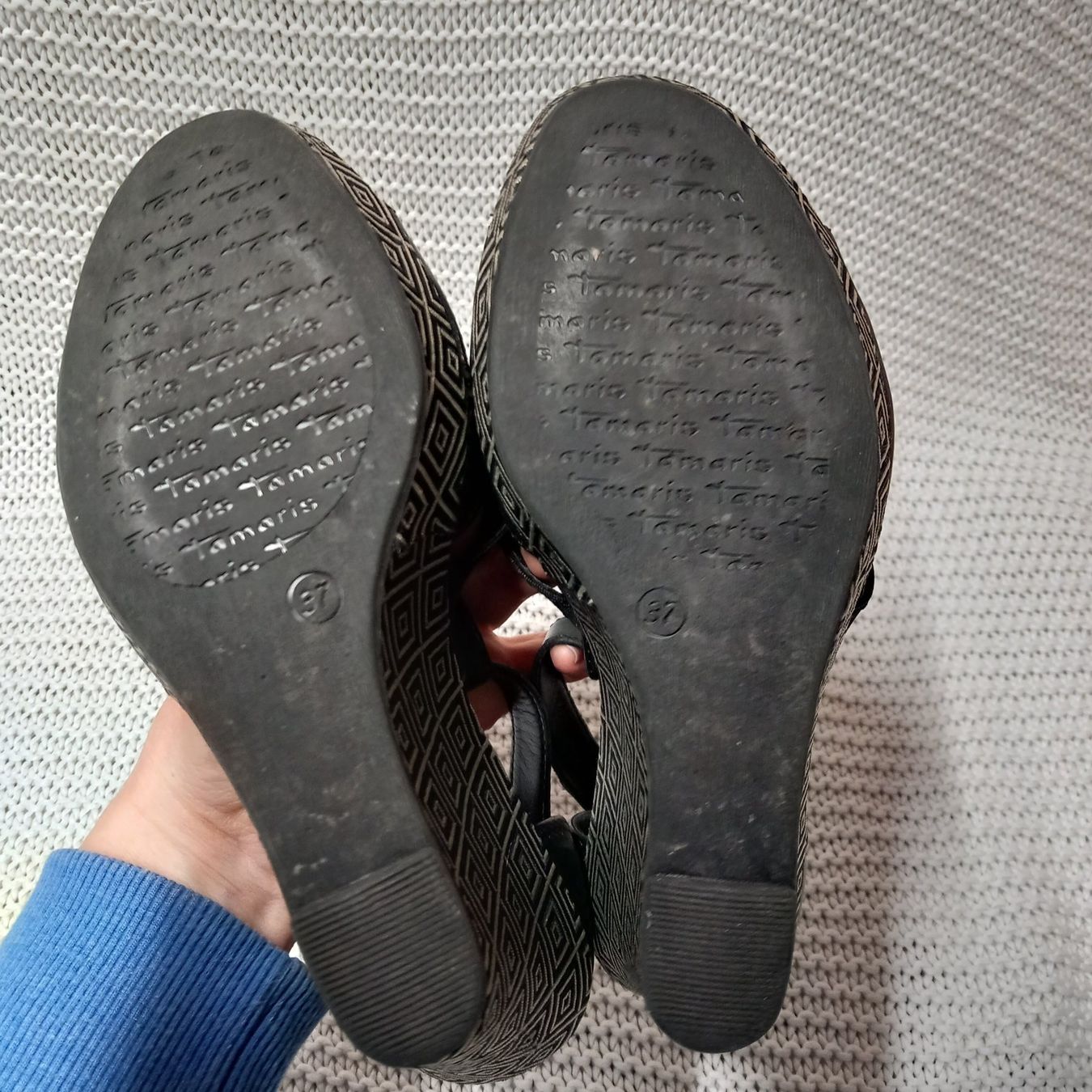 Tamaris Scarpe da donna: Keilsandalen Tamaris Gr.37 – Usato da Gwatt (Thun) venduto da umwelt-brocki 5