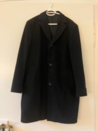 Herren Wintermantel, Schwarz, Grösse 46