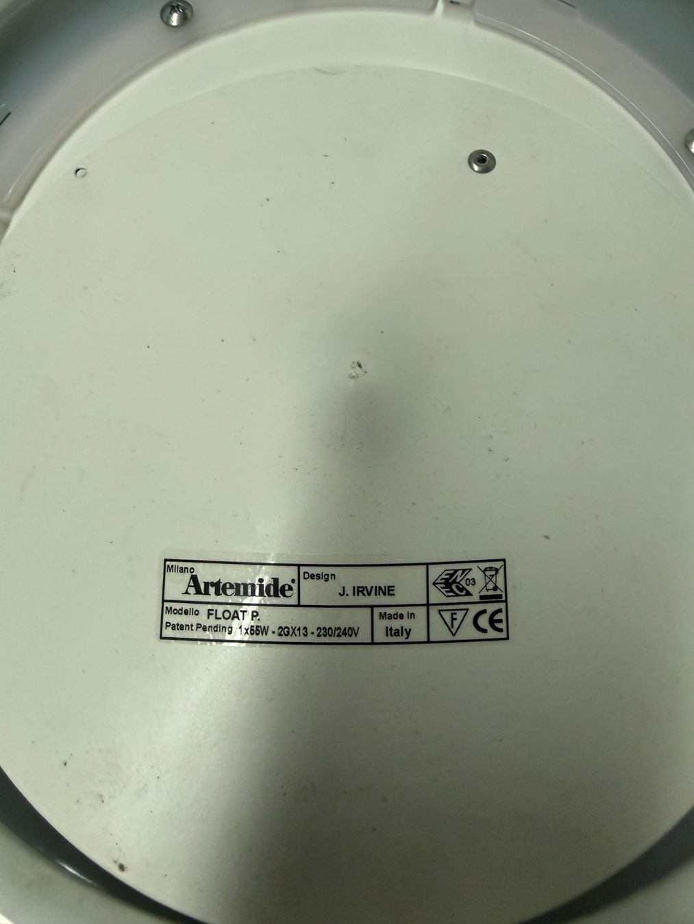 Artemide Lampadari & plafoniere: Luminaire Artemide Float (sans suspension) – Usato da Vevey venduto da gme_2ylw 2