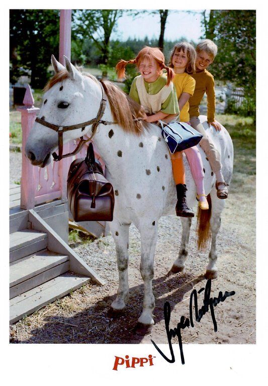 Autografi: Inger NILSSON (Pippi Langstrumpf) TOP AUTOGRAMM – Usato da Egg b. Zürich venduto da Dbunny
