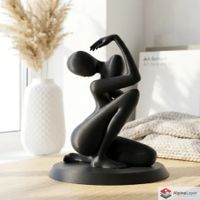 Elegant Abstract Figure Sculpture - 3D Printed