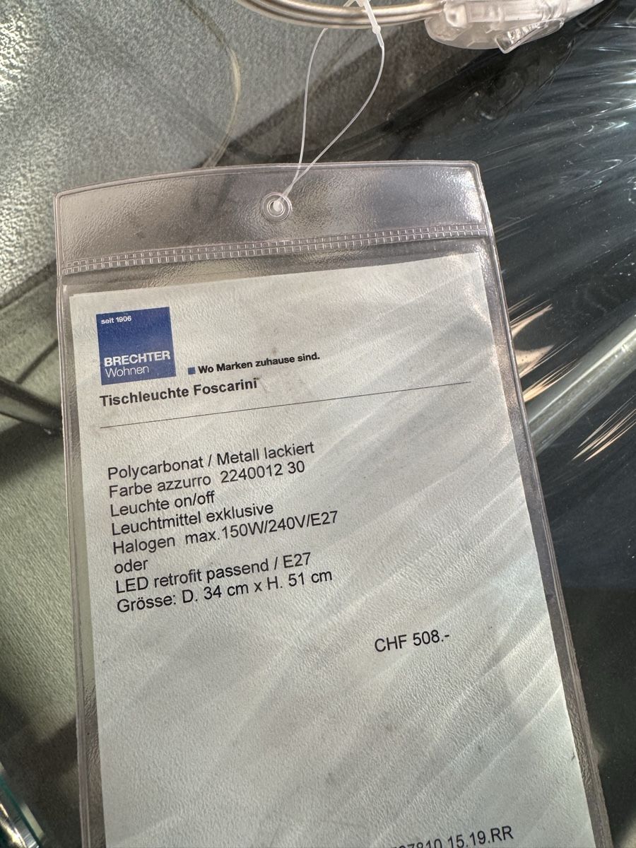 Foscarini Lampade: Foscarini Tischleuchte Plass Media – Nuovo (secondo la descrizione) da Lohn-Ammannsegg venduto da Businessangel 3