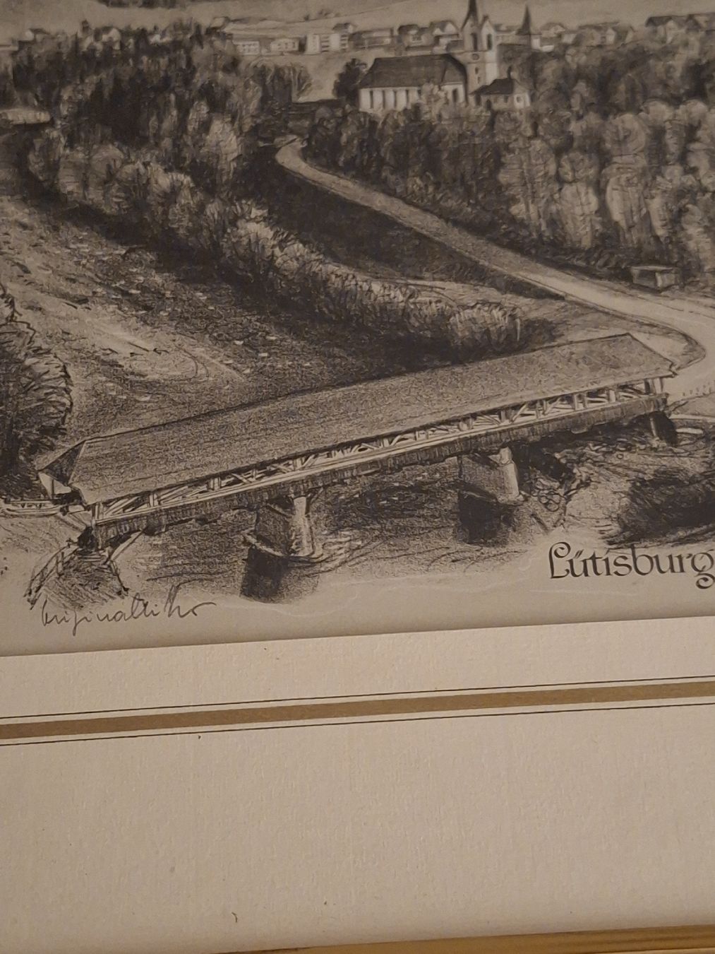 Arts picturaux & lithographies: Orginallithographie Lütisburg H.R.Schmid 83 – D'occasion à Ganterschwil par HeidiuPeter 7