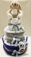 Windeltorte gross, Body grau