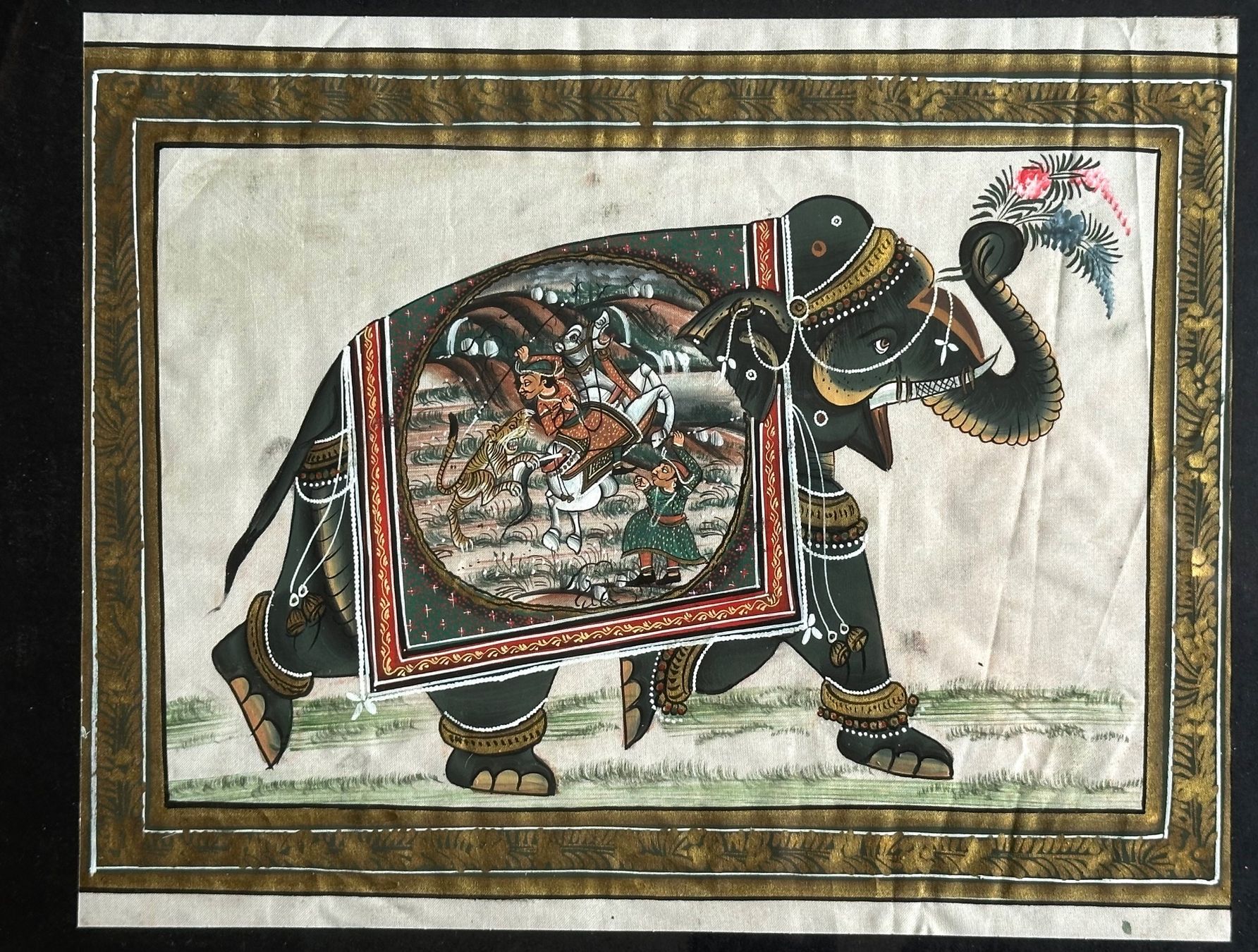 Dipinti: 3 originale Bilder Indien oder Pakistan – Usato da Seltisberg venduto da quadartswiss 4