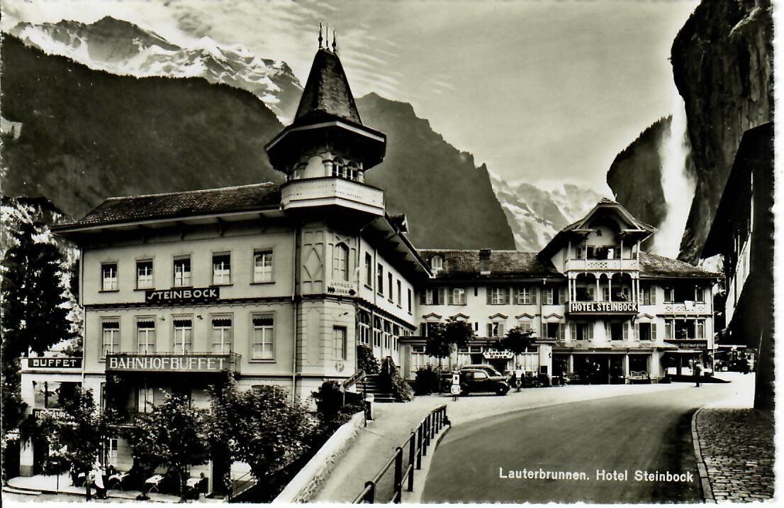 Cartes postales: Lauterbrunnen Hotel Steinbock – D'occasion à Hochdorf par Ziegel-16