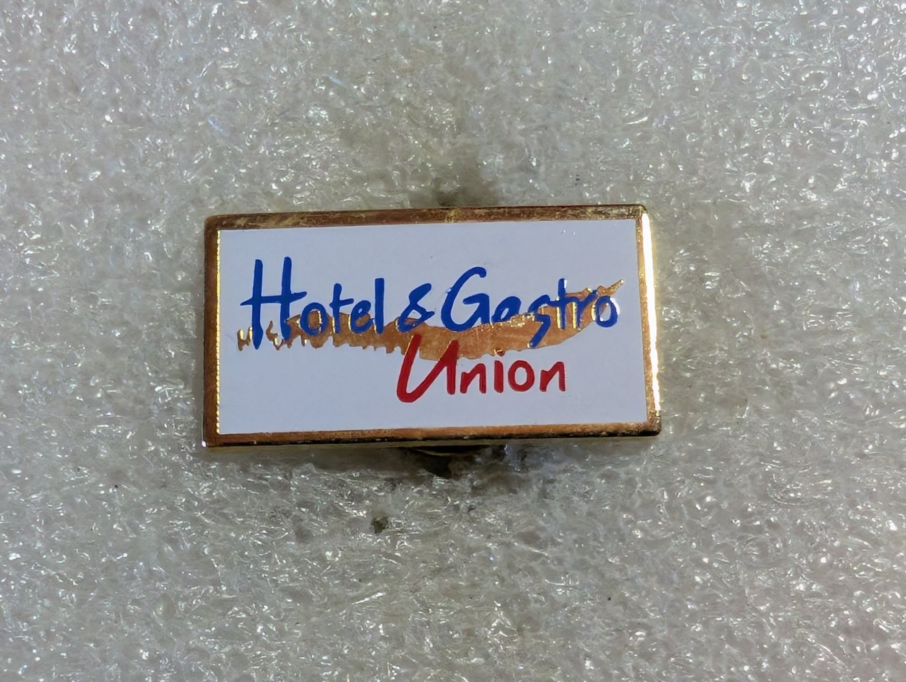 Placchette & Badge: Ansteckpin 126: Hotel & Gastro Union – Usato da Oppligen venduto da Pin-Fall-Shop