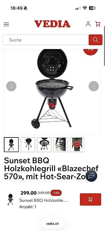 Griglie: Blazechef Kugelgrill – Nuovo e nell'imballaggio originale da Nürensdorf venduto da j.zentner 4
