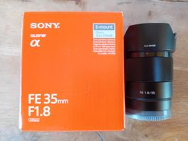 Sony SEL35F18F FE 35mm F1.8 wie neu