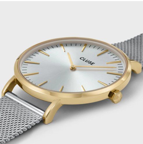 Cluse Orologi: Cluse Damen Armbanduhr silber-gold mit Etui - 425208 – Usato da Küssnacht am Rigi venduto da Good4Deckeli 7