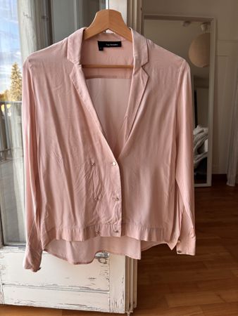 The kooples silk blouse in light pink. Size xs.