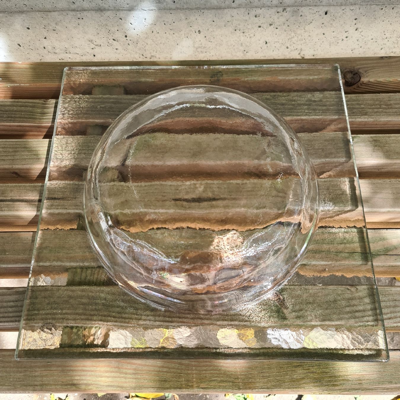 Glasi Hergiswil Bicchieri: Glasi Hergiswil Schale Dekoschale quadratisch transparent – Usato da Zofingen venduto da Loop_ReSale 3