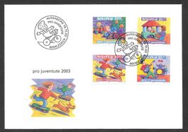 FDC Pro Juventute Serie 2003 J369A - J372A ET 19.11.2003
