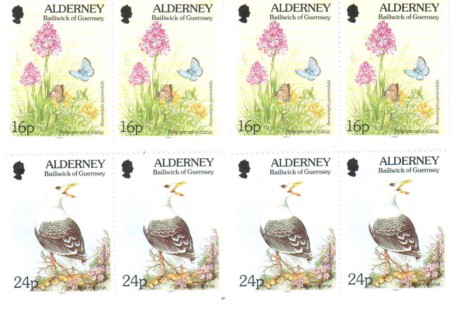 Tutti i francobolli: ALDERNEY AUSGABE JULi-SEPT: 1994 – Usato da Glattfelden venduto da Schmue23 2
