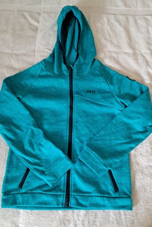 Fleece Hoodie 46N Sport, Kinder, Türkis, Gr.152