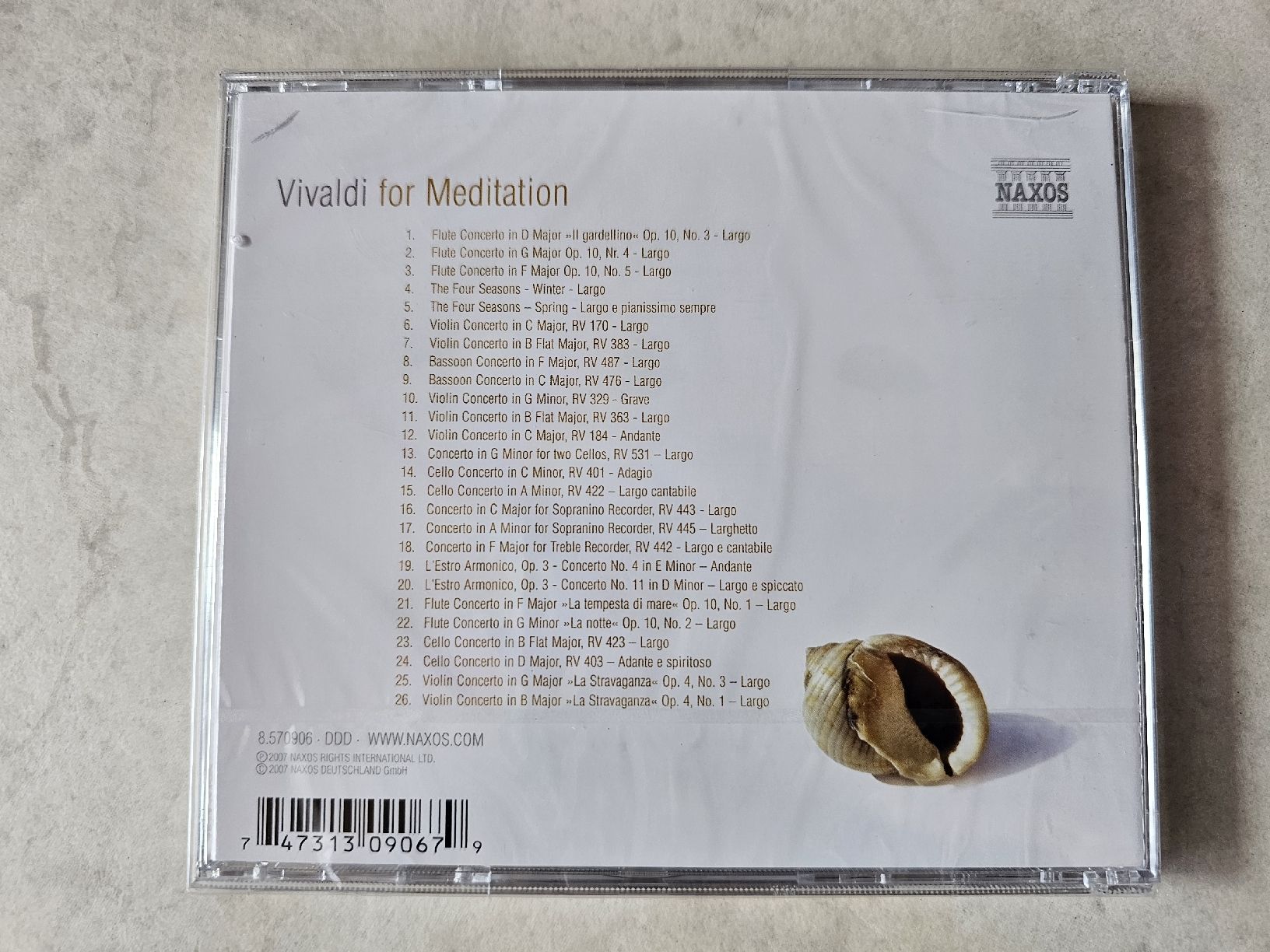 CD: Vivaldi For Meditation  /  Fabrikneu – Nuovo e nell'imballaggio originale da Schneisingen venduto da backstore24 1