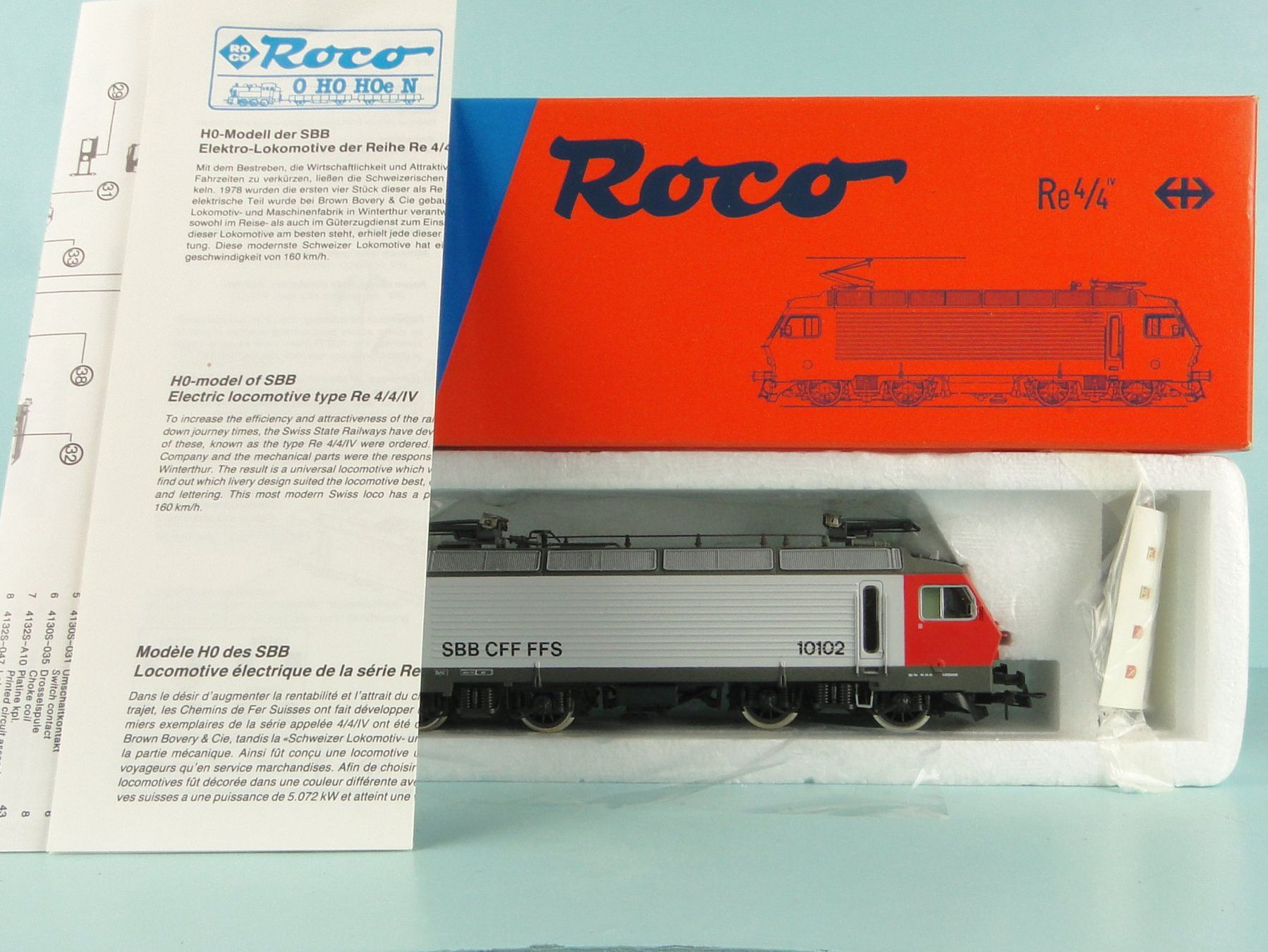 Roco Modellini di ferrovie: ROCO 4178B SBB Re 4/4 4 – Usato da Bülach venduto da cann11 1