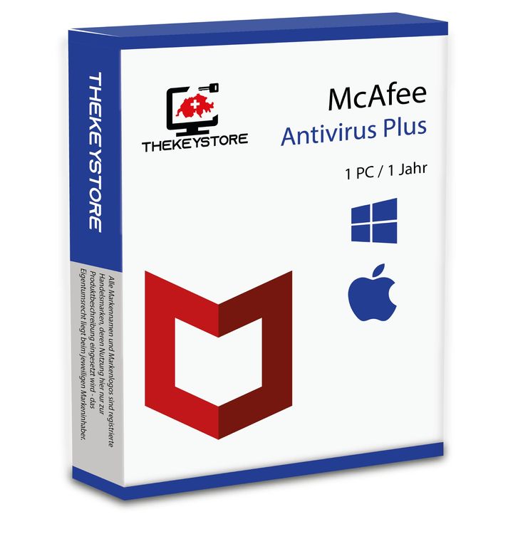 McAfee Antivirus Plus 1 Gerät für 1 Jahr (Neu und originalverpackt) in ...