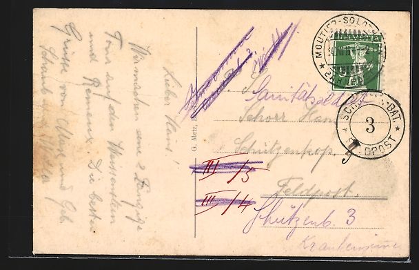 Cartoline postali: Solothurn, Hotel Kurhaus Weissenstein, P – Usato da Berlin venduto da bartko-reher 1