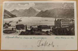 Alpnach- Stad Hotel Pilatus am See um 1900