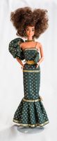 Barbie Puppe Unikat OOAK Restyled Voluminöse Locken Elegant
