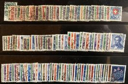 PRO JUVENTUTE Sammlung 1913-1947 gestempelt, SBK 1076 CHF