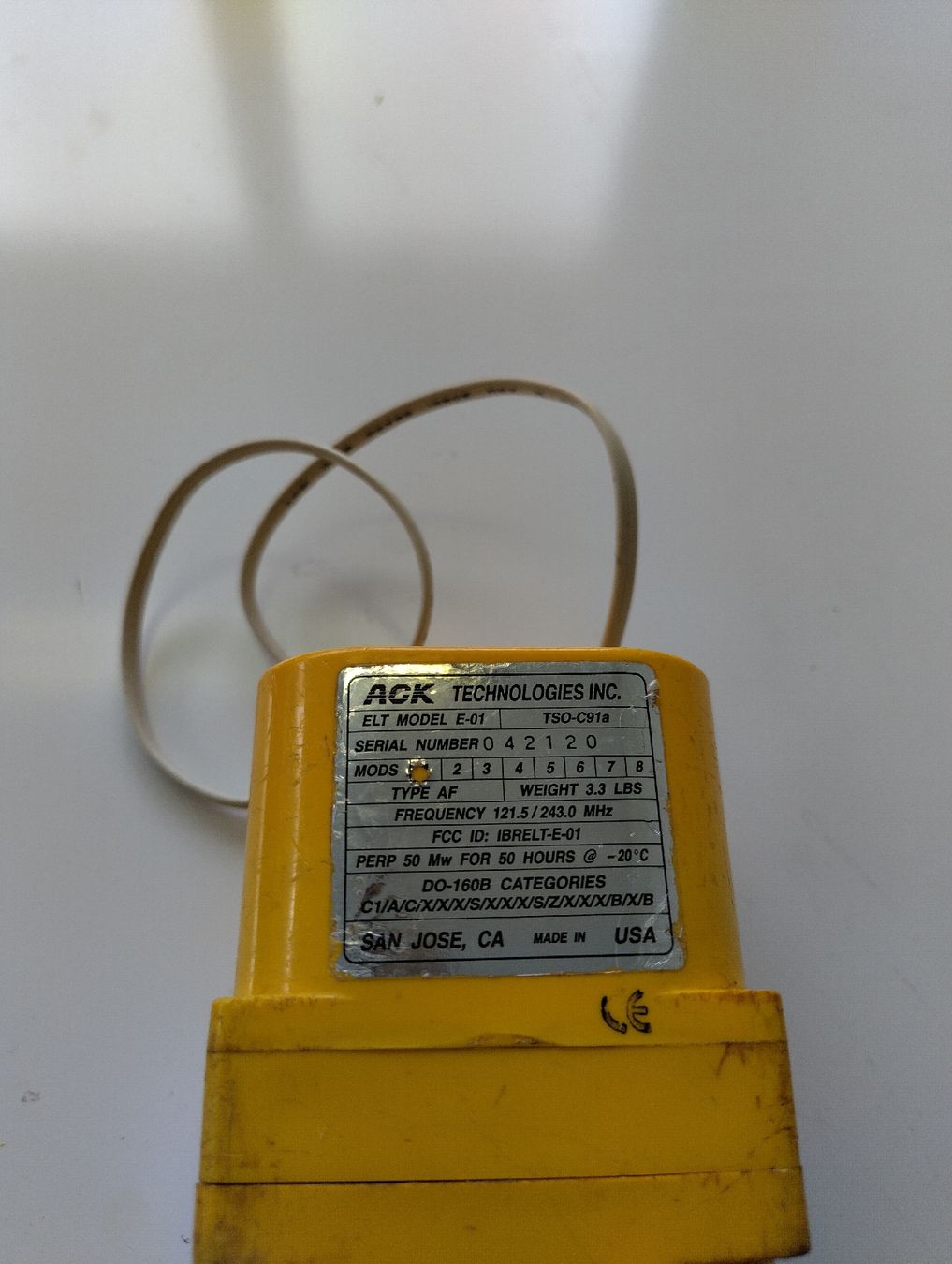Radiocomunicazione: ACK ELT E-01 Emergency Locator Transmitter – Difettoso da Neunkirch venduto da StadtOaseGmbH 2
