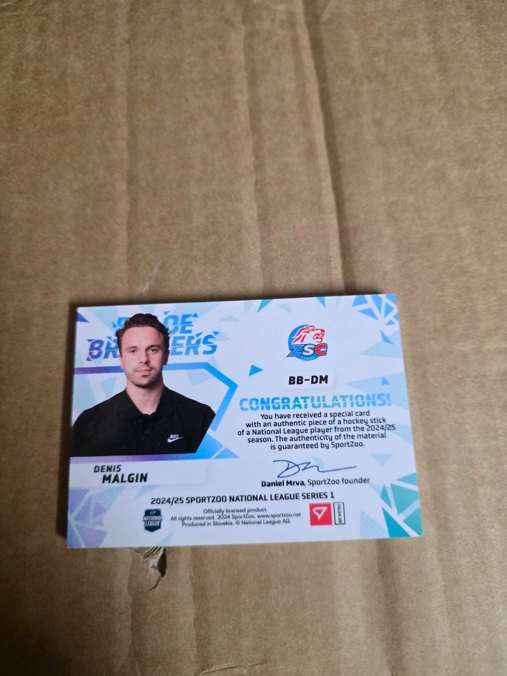 Sportzoo Cartes à collectionner: Sammelkarte ZSC Denis Malgin Blade Breakers Patch – D'occasion à Dorf par Echo_Elements 1