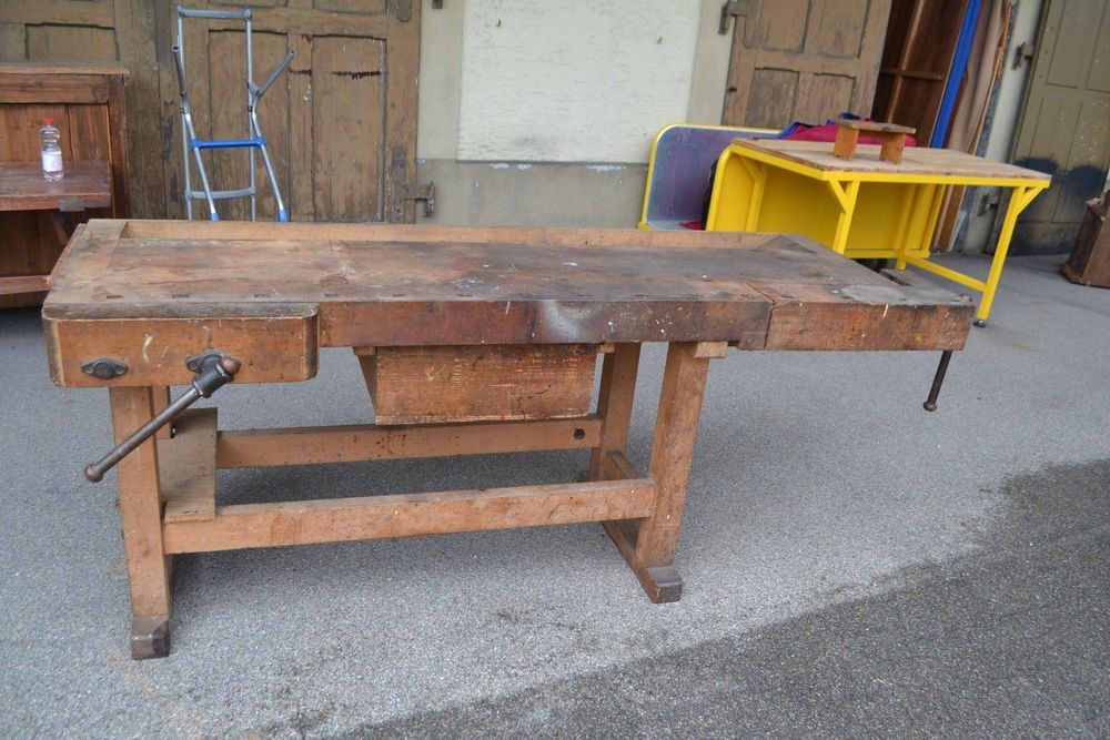 Alter Werkbank mit Schublade ab 1Fr. Kaufen auf Ricardo