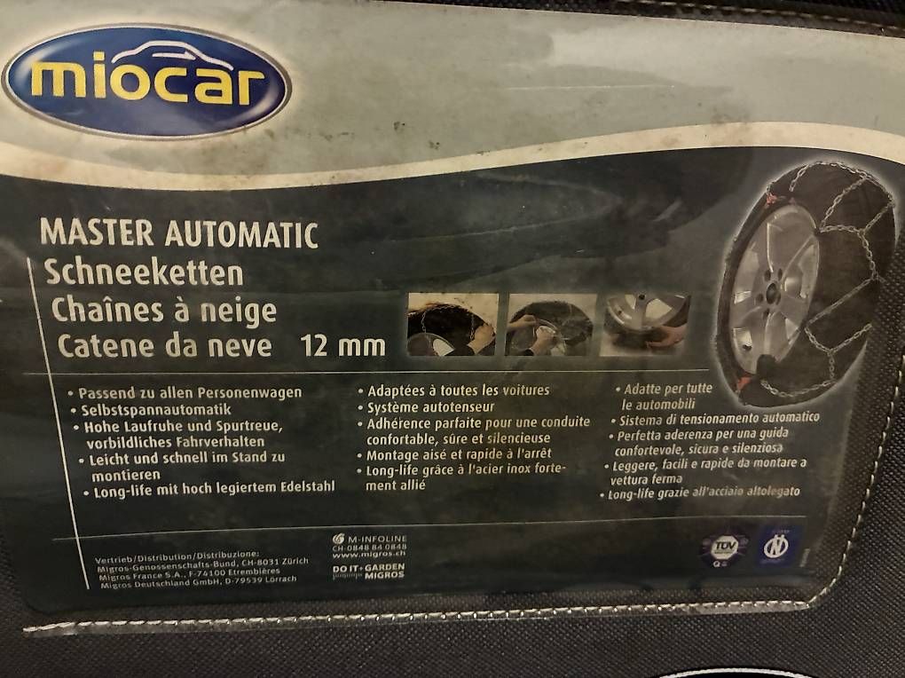 Chaînes à neige: Schneeketten Miocar mit Automatik Gr. 4600 – D'occasion à Dübendorf par MuMik