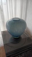 Runde Vase hellblau, neu, Höhe 22 cm, DM 14 cm