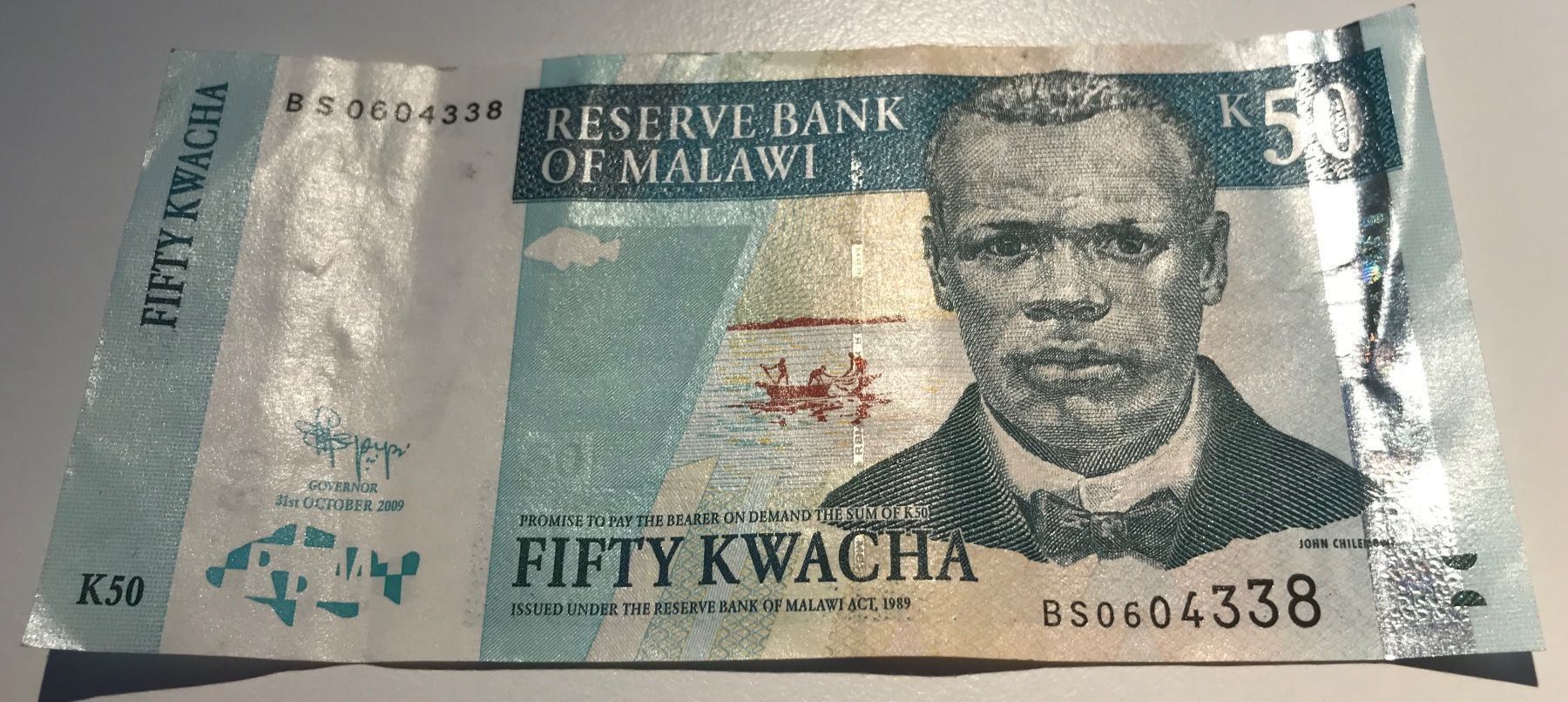 Banconote: Malawi 50 Kwacha 2009 – Usato da Algetshausen venduto da Carrhard
