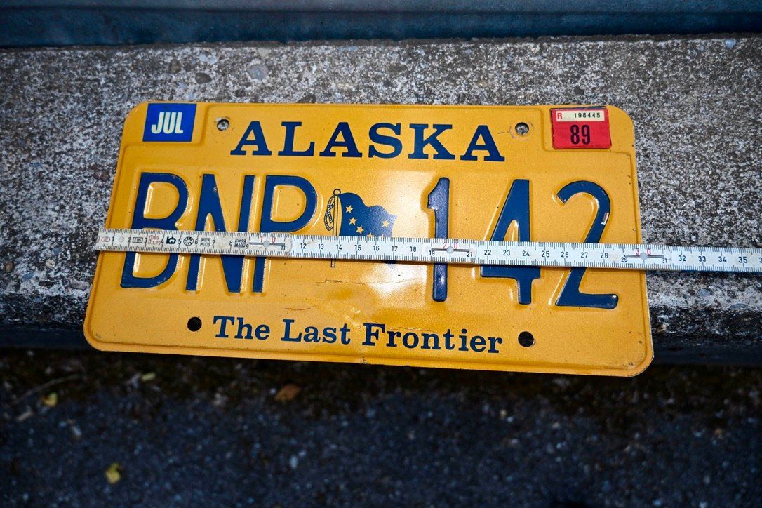 Insegne: US Nummernschild ALASKA 19?? the last frontier – Usato da Pfaffhausen venduto da mono_rec 3