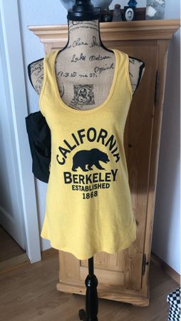 Débardeur jaune California Berkeley, Taille S/M État neuf!