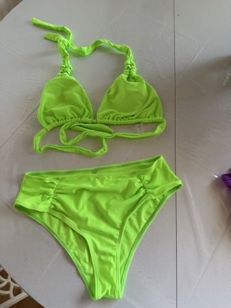 Maillot de bain 2 pièces neon, taille M Neuf