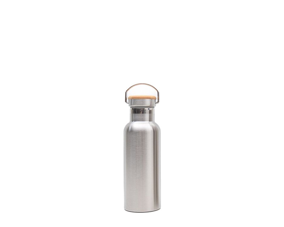 Cressi Edelstahl Sportflasche 500 Ml – Doppelwandig, Isoliert, Metallisches Silber, Für Schule, Arbeit & Sport