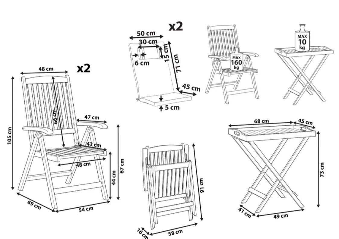 Set di tavolo e panche: Bistro-Set – Usato da Stäfa venduto da walkerda88 1