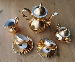 Gold-glänzendes Kaffeeservice ☕️ Tete-Tete, Bavaria, Top! 