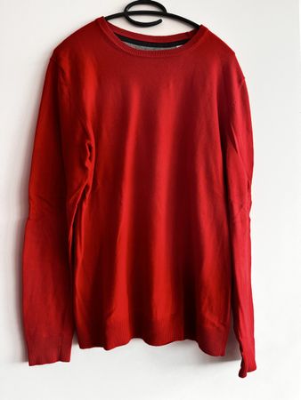Pull homme Esprit rouge coton cashmere Taille M