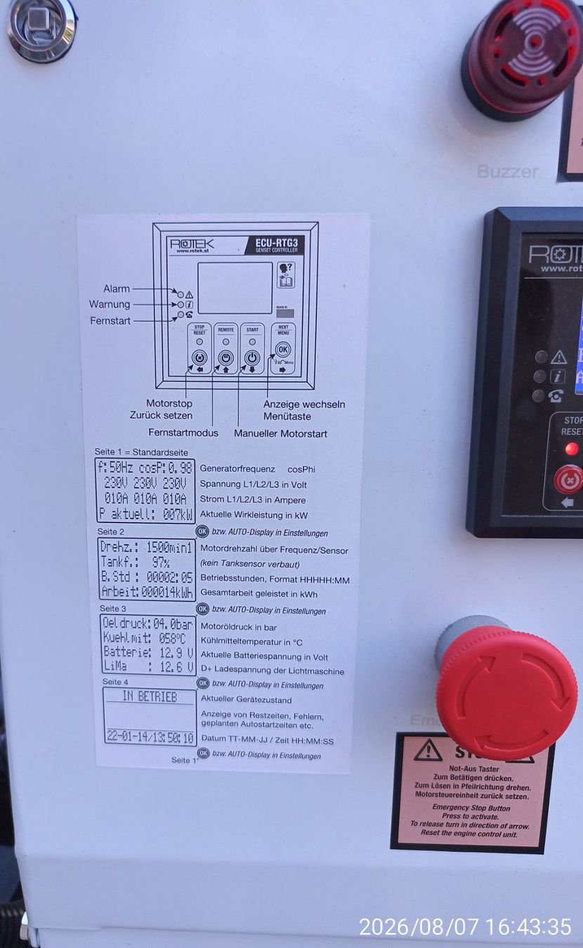 Stromgeneratoren: Notstrom Dieselgenerator  15kW – Gebraucht aus Herbetswil von Peter621 7