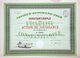 Soc. Ottomane pour l'Eclairage de Constantinople, Basel 1888