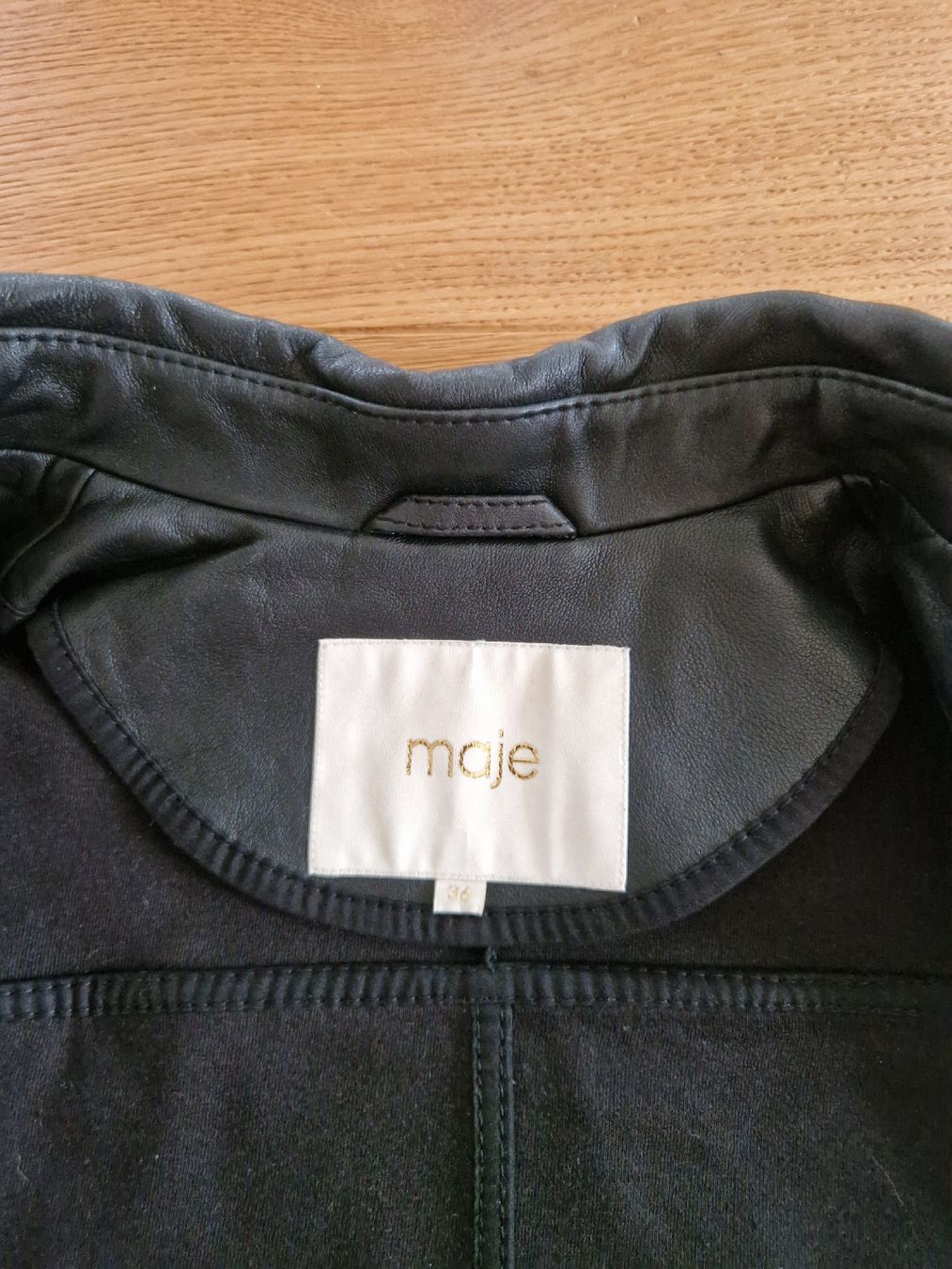 Maje Giacche: NEUE Maje Crop Lederjacke 100% Lammleder – Nuovo (secondo la descrizione) da Eschenbach SG venduto da SanFranciscoCalifornia 1
