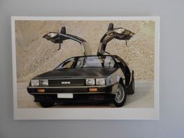 De Lorean Postkarten (3 Stück)