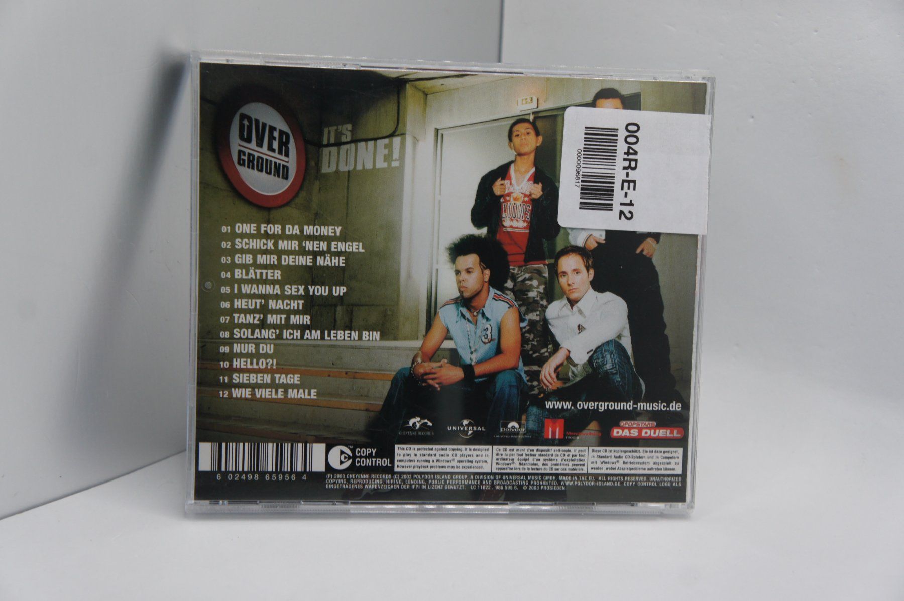 CDs: CD Overground – It's Done! – Gebraucht aus Ernetschwil von luisvonerni 1