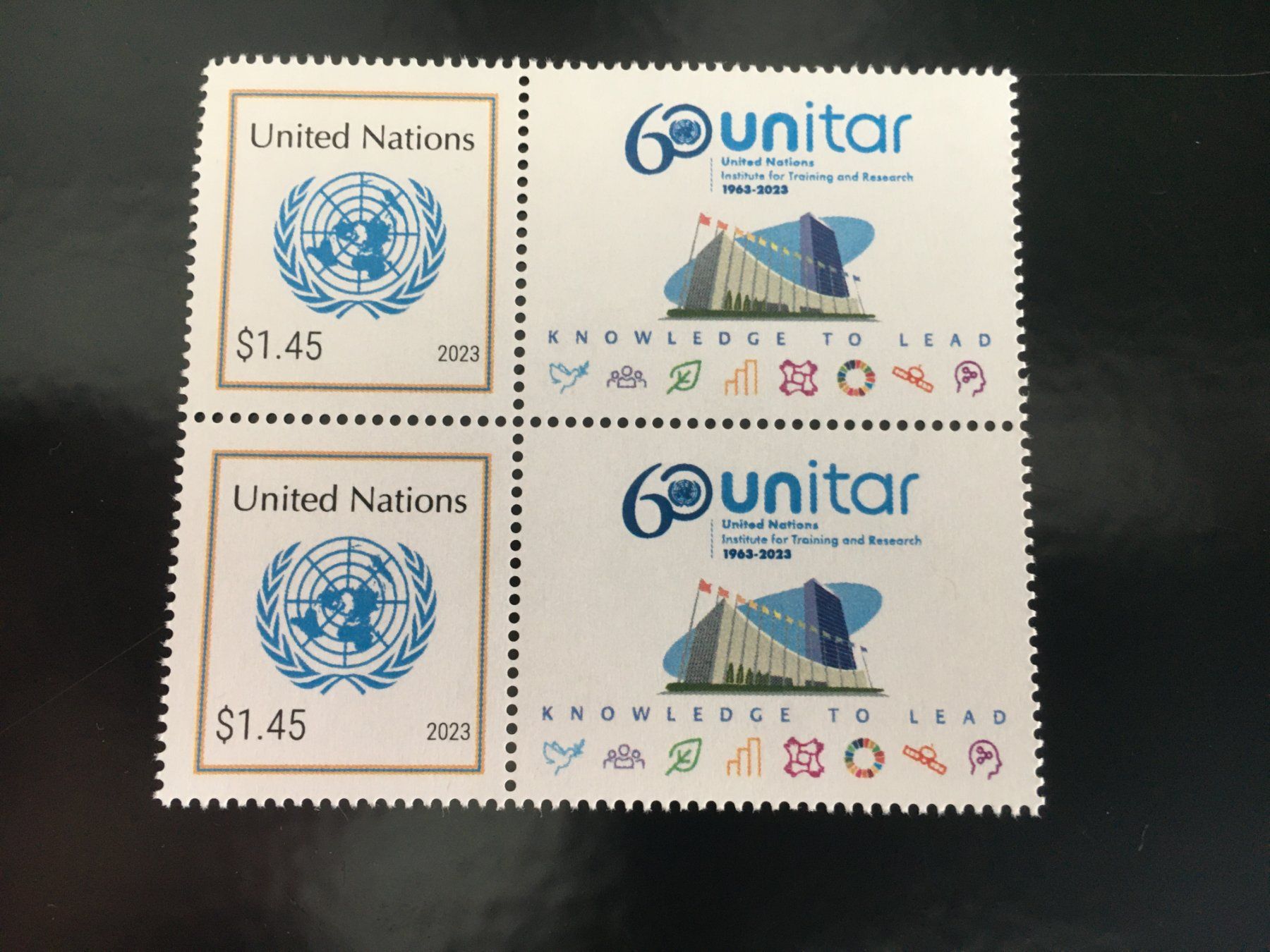 Tutti i francobolli: ONU UNO UN / 2023 NY / 60 Unitar / Postfrisch ** – Nuovo e nell'imballaggio originale da Grand-Lancy venduto da Dany1973